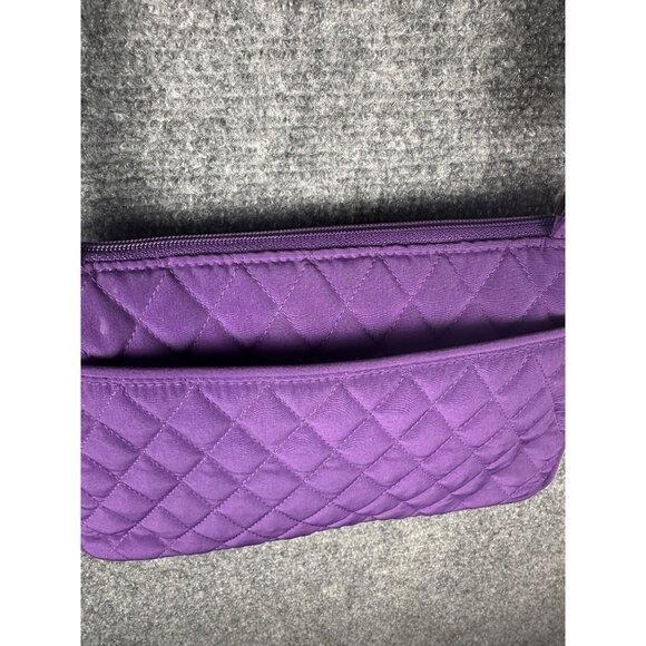 Vera Bradley Small Crossbody Bag Hipster Elderberry Purple Quilted - Picture 11 of 13